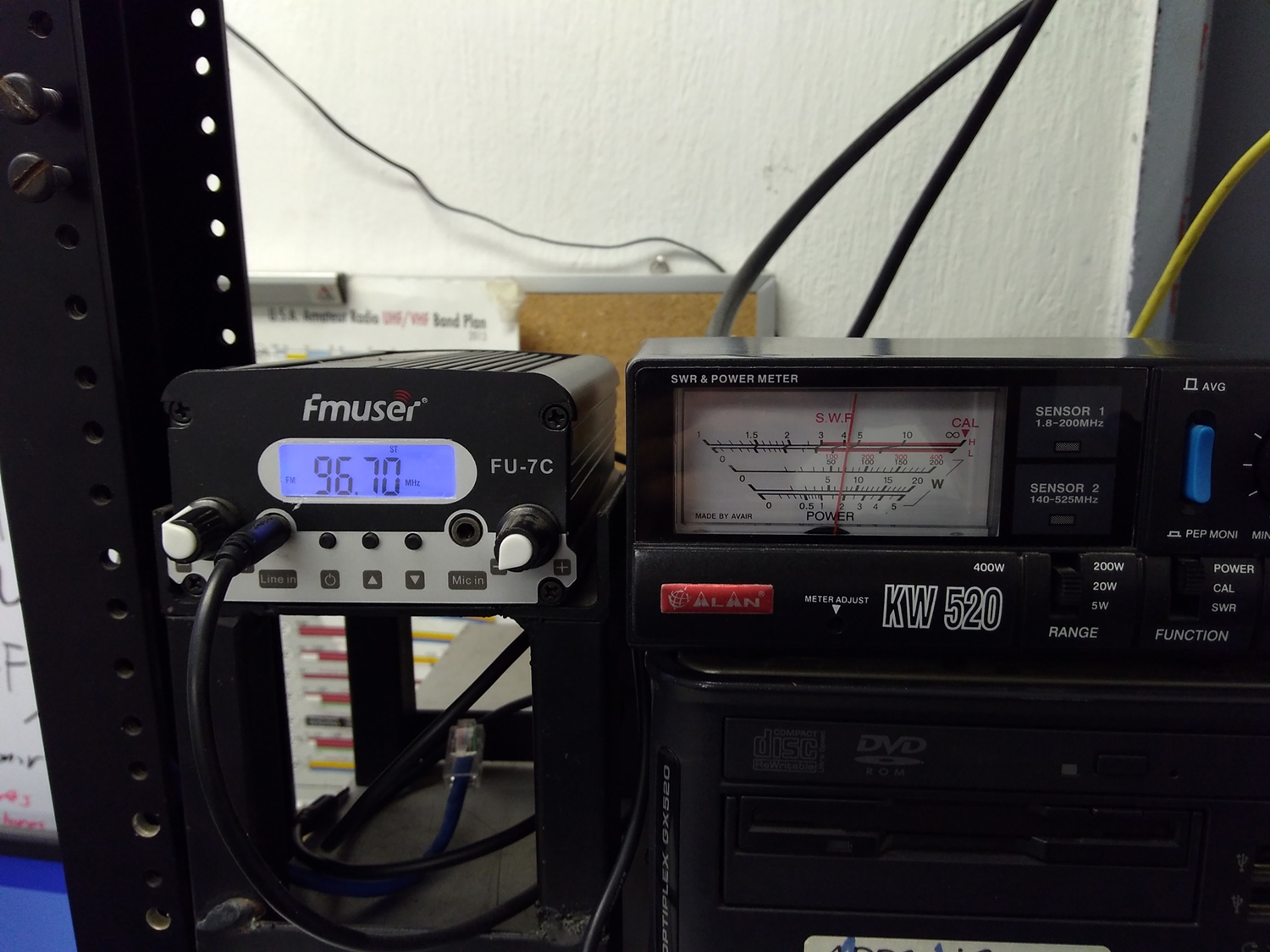 Transmisor de FM y Wattmetro